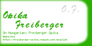 opika freiberger business card